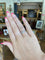 Bague 50 Bague solitaire en or gris 14 carats et diamants 58 Facettes BD169