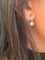 Boucles d'oreilles Boucles d’oreilles dormeuses en or jaune 18 carats et platine, diamants 58 Facettes dim