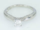 Bague 59 Bague entourage en or blanc 14 kt et diamants 1,15 ct 58 Facettes AR01