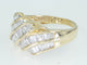 Bague 57 Bague entourage - Or jaune 14 ct et diamants 1,08 ct 58 Facettes AZ03
