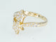 Bague Bague étoile - Bague entourage en or jaune 14 ct et diamants 58 Facettes AR55