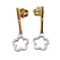 Boucles d'oreilles Boucles d’oreilles - Diamants taille brillant en or blanc et jaune 18k 58 Facettes PE73
