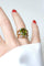 Bague 53 Bague cocktail fleur en or rose 18 ct, péridot et diamants 58 Facettes