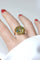Bague 55 Bague ancienne - Motif cerf et cor de chasse en or jaune 18 ct 58 Facettes