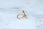 Bague 55 Bague ancienne - Motif cerf et cor de chasse en or jaune 18 ct 58 Facettes