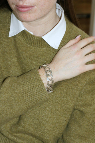 Bracelet Bracelet gourmette articulé en argent 800 58 Facettes