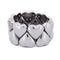 Bague 53 Bague vintage en or blanc 18 ct avec diamants 58 Facettes AN432 (00519)