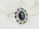 Bague 62 Bague Pompadour - Saphir 1,80 ct et diamants en or blanc 18 K 58 Facettes 33680
