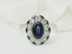 Bague 62 Bague Pompadour - Saphir 1,80 ct et diamants en or blanc 18 K 58 Facettes 33680