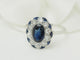 Bague 62 Bague Pompadour - Saphir 1,80 ct et diamants en or blanc 18 K 58 Facettes 33680