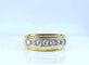 Bague 56 Bague jonc - Ligne de diamants taille ancienne en or 18 carats 58 Facettes AB698