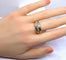 Bague 56 Bague jonc - Ligne de diamants taille ancienne en or 18 carats 58 Facettes AB698
