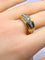Bague 56 Bague jonc - Ligne de diamants taille ancienne en or 18 carats 58 Facettes AB698