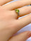 Bague 51 Bague en or jaune 18 carats au péridot et diamants 58 Facettes AB699