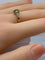 Bague 51 Bague en or jaune 18 carats au péridot et diamants 58 Facettes AB699