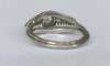 Bague 58 Art déco - Bague solitaire vintage en or blanc 18 ct et diamants 58 Facettes ring