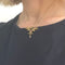 Collier Collier Art nouveau - Grenat et perles blanches en or jaune 58 Facettes Z1351953