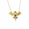 Collier Collier Art nouveau - Grenat et perles blanches en or jaune 58 Facettes Z1351953