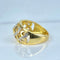 Bague 52 Bague jonc cœurs en or jaune 18 carats et diamants 58 Facettes AB702