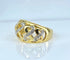 Bague 52 Bague jonc cœurs en or jaune 18 carats et diamants 58 Facettes AB702