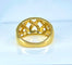 Bague 52 Bague jonc cœurs en or jaune 18 carats et diamants 58 Facettes AB702