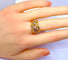 Bague 52 Bague jonc cœurs en or jaune 18 carats et diamants 58 Facettes AB702