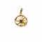 Pendentif Pendentif trèfle quatre feuilles en or jaune 18K et rubis 58 Facettes LMB-337