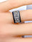 Bague 48 Bague Tank tête de chien en or 18 carats et platine, diamants 58 Facettes AB694