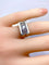 Bague 48 Bague Tank tête de chien en or 18 carats et platine, diamants 58 Facettes AB694