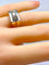 Bague 48 Bague Tank tête de chien en or 18 carats et platine, diamants 58 Facettes AB694