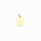 Pendentif Augis - Médaille d’amour rectangulaire en or jaune, rubis synthétiques 58 Facettes LMB-338
