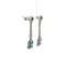 Boucles d'oreilles Boucles d'oreilles - Pendentifs Art déco en platine émeraudes et diamants 58 Facettes 50442