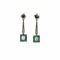Boucles d'oreilles Boucles d'oreilles - Pendentifs Art déco en platine émeraudes et diamants 58 Facettes 50442