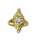 Bague 56 Bague marquise en or jaune 18 carats avec diamant et perles 58 Facettes AB704