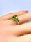 Bague 51 Bague en or blanc 18 carats au péridot 1,79 ct 58 Facettes AB700