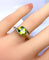 Bague 51 Bague en or blanc 18 carats au péridot 1,79 ct 58 Facettes AB700