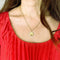 Pendentif Médaille d’amour - Pendentif en or jaune 18K et rubis synthétique 58 Facettes LMB-355