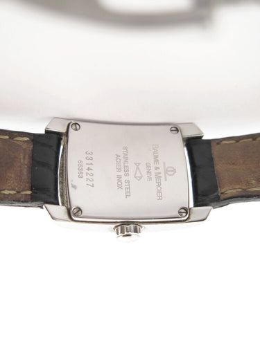 Montre Baume et Mercier Hampton - Montre femme quartz en acier et diamants 26 mm 58 Facettes 273980