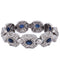 Bracelet Bracelet vintage - en or blanc 18 ct avec saphirs et diamants 58 Facettes BR6 (00979)