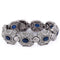 Bracelet Bracelet vintage - en or blanc 18 ct avec saphirs et diamants 58 Facettes BR6 (00979)