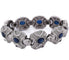 Bracelet Bracelet vintage - en or blanc 18 ct avec saphirs et diamants 58 Facettes BR6 (00979)