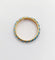Bague 56 Bague jonc vintage - motifs cannelés en or jaune 18k et émail bleu ciel 58 Facettes A06938