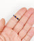 Bague 55 Bague jonc vintage style bambou en or 14k et émail bleu 58 Facettes A06939