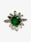 Bague 53 Bague en or blanc 18K avec émeraude 1 ct et diamants 0,60 ct 58 Facettes 1776