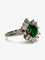 Bague 53 Bague en or blanc 18K avec émeraude 1 ct et diamants 0,60 ct 58 Facettes 1776