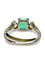 Bague 48 Bague ancienne - Émeraude et diamants en or blanc 18K 58 Facettes 1753