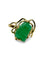 Bague 57 Bague en or jaune 18K sertie d’une émeraude brute 58 Facettes 1750