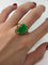 Bague 57 Bague en or jaune 18K sertie d’une émeraude brute 58 Facettes 1750