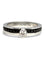 Bague 52 Boucheron Quatre - Bague solitaire en or blanc 18K, diamant et onyx 58 Facettes 1804