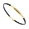 Bracelet Bracelet en caoutchouc et or jaune 18 ct 58 Facettes 38054